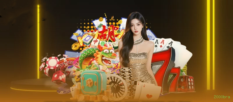 Imagem promocional do cassino online da 2000bra mostrando jogos ao vivo